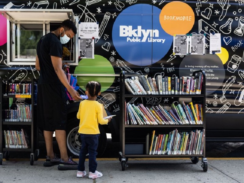 Bookmobile Walt Whitman Library Brooklyn Public Library