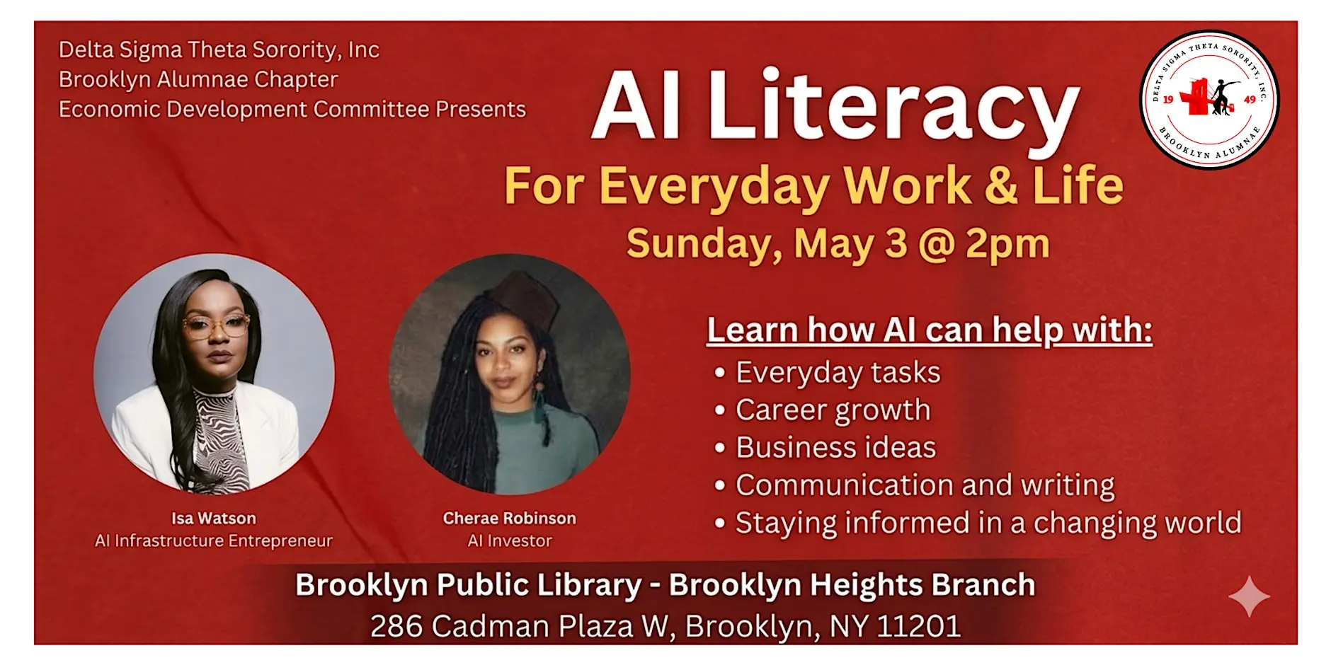 AI Basics for Everyday Life and Work: A Community AI Literacy Workshop ...