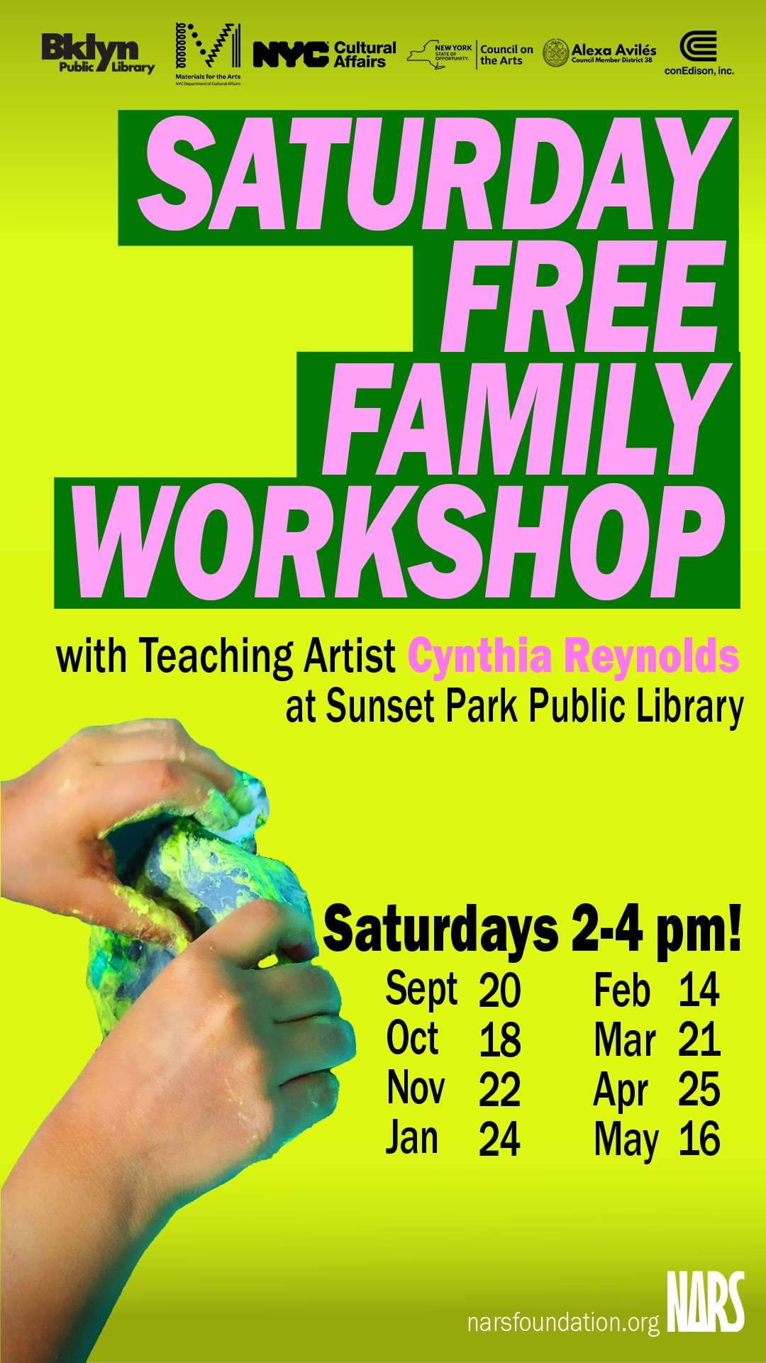 NARS Free Family Workshop | Brooklyn Public Library