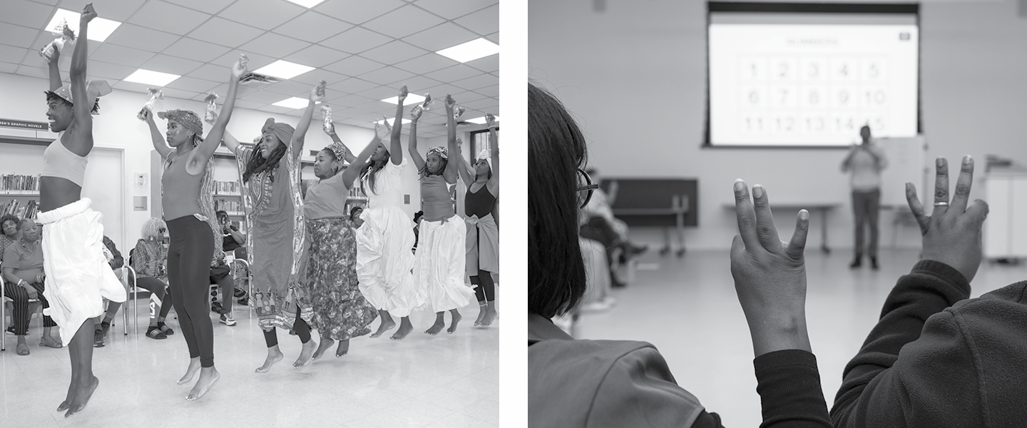 Caribbean dance, Crown Heights Library & American Sign Language Class, Central Library