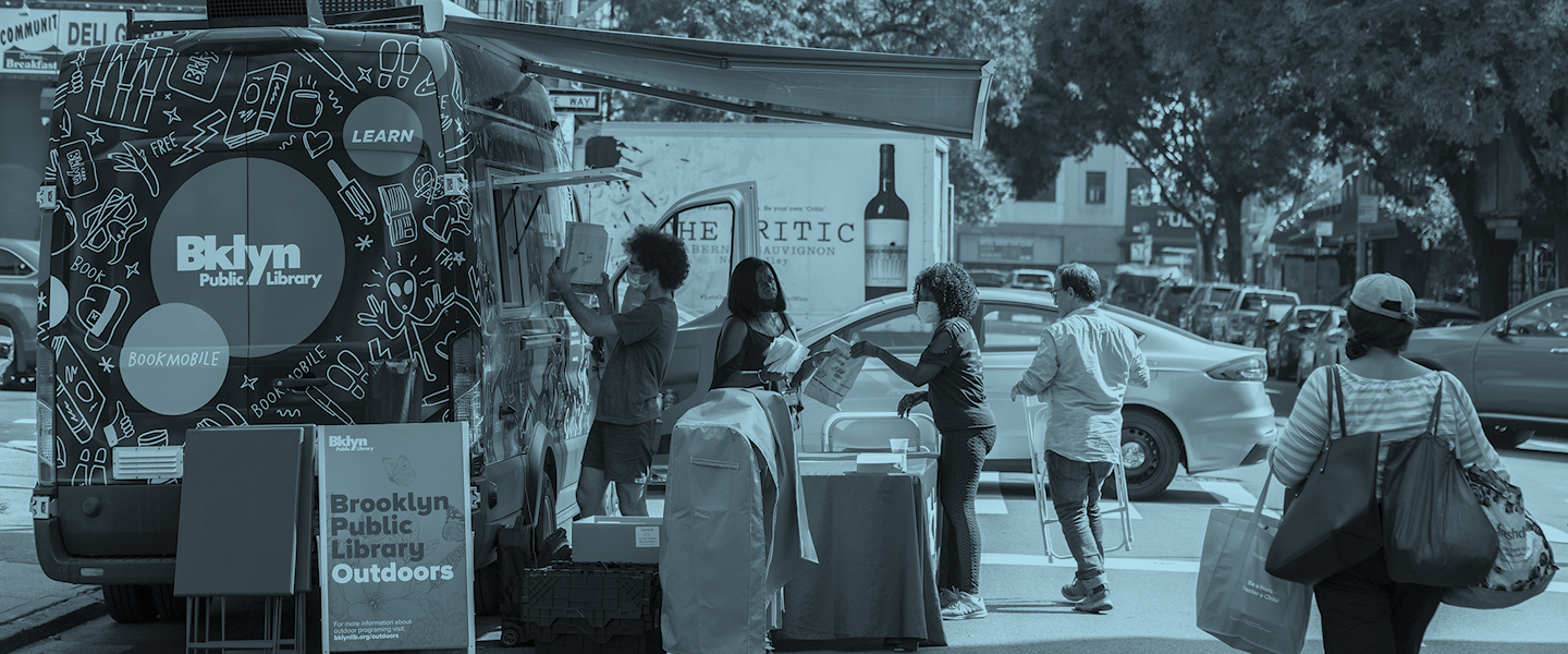 BPL's Bookmobile in the Bedford Stuyvesant neighborhood