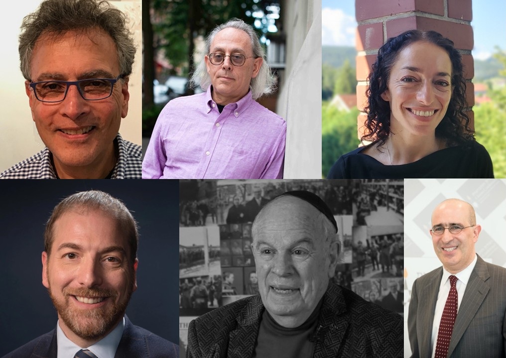 Co-director Jeff Bieber, scholar Roger Berkowitz, and historian Ruth Weinberger, moderated by Chuck Todd, Holocaust survivor&nbsp;Asher Matathias, and Gideon Taylor.