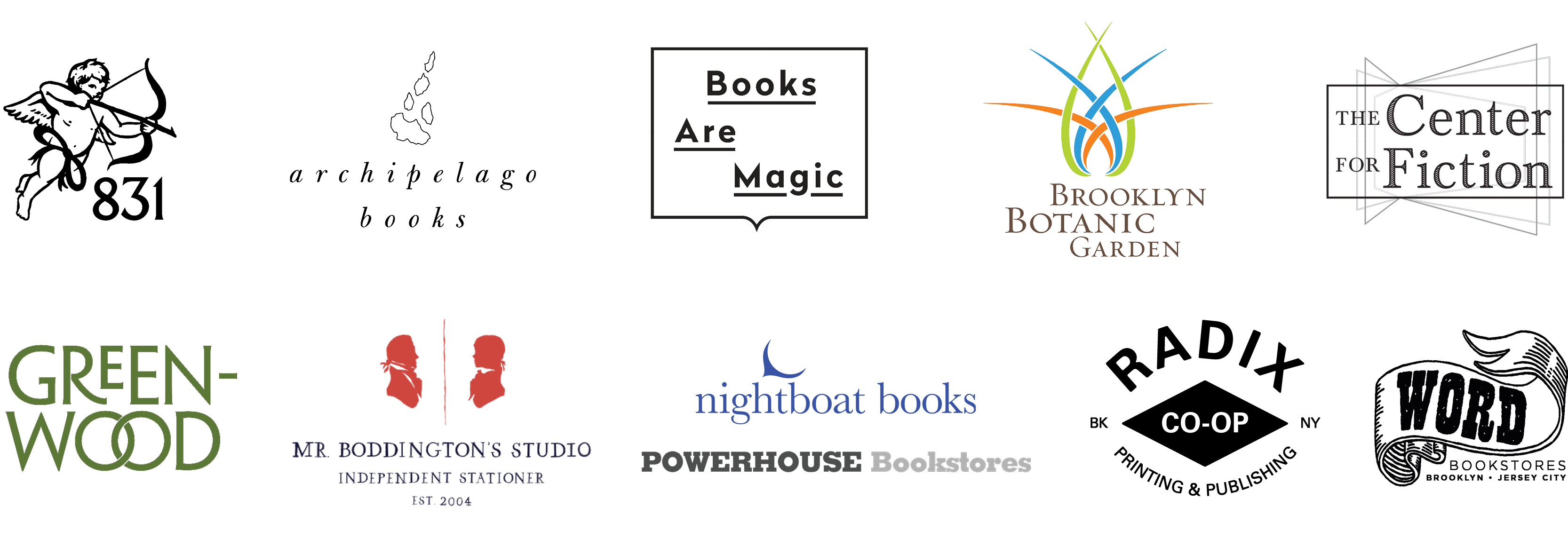 A logo block of the summer reading raffle sponsors