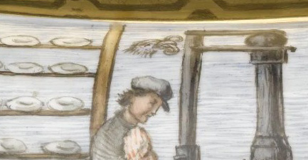 detail of Unio Porcelain Works logo