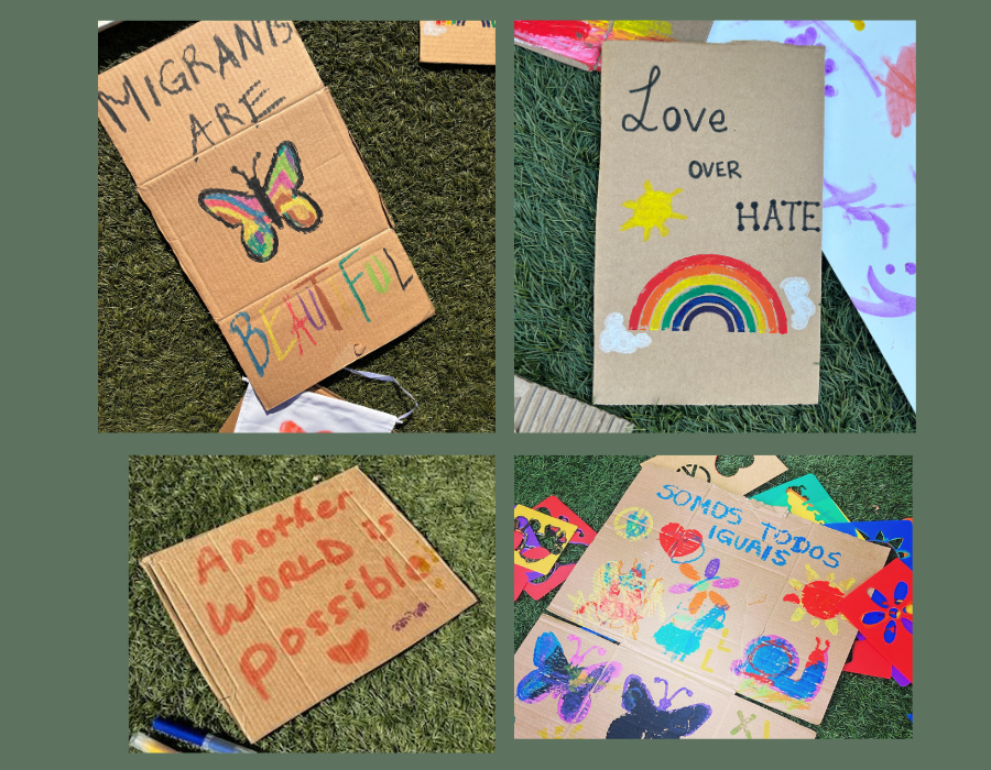 Posters from Antiracist Family Day