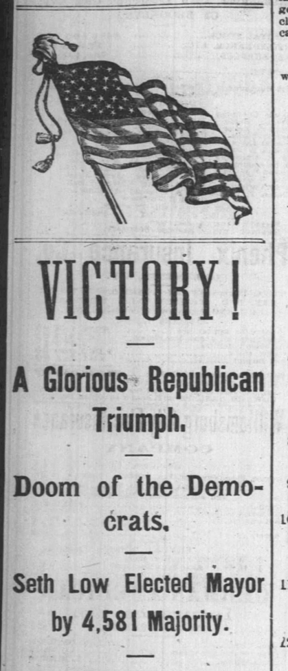 Excerpt from brooklyn daily eagle in 1881