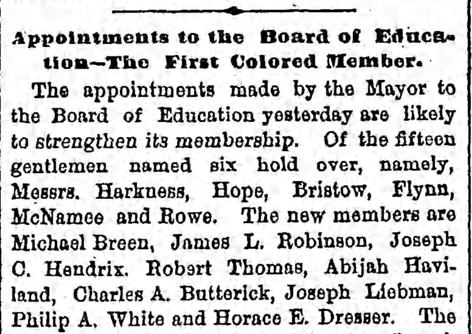 Excerpt from 1881 brooklyn daily eagle