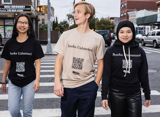 Illustration of Books Unbanned Merch