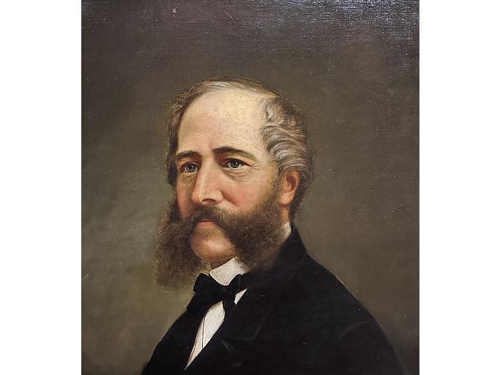 Painted portrait of a middle-aged man