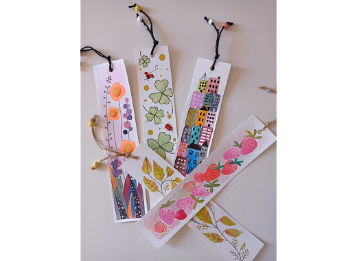 Watercolor Bookmarks