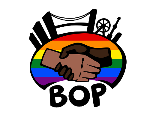 BOP's rainbow logo