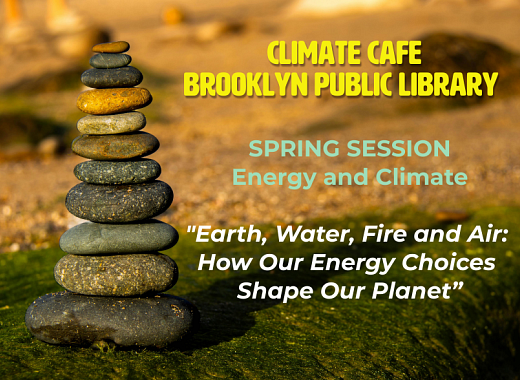 climate cafe spring session photo of stones stacked up koan