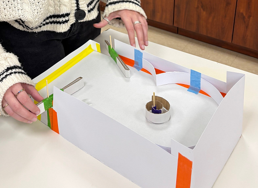 Cardboard Pinball machine