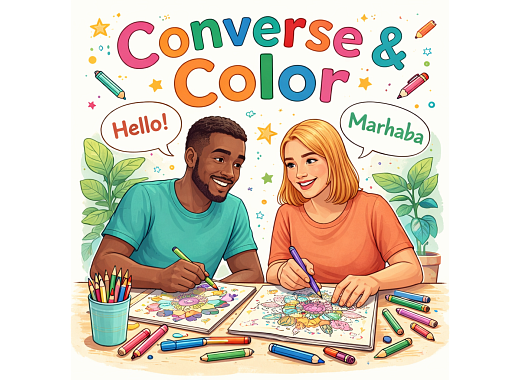 Coloring and chatting