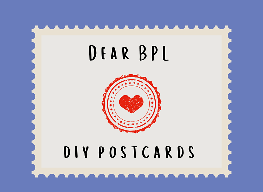Dear BPL DIY postcards sign