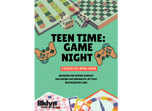 Teen Time: Game Night | Brooklyn Public Library