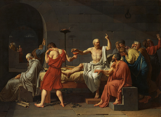 The Death of Socrates painting