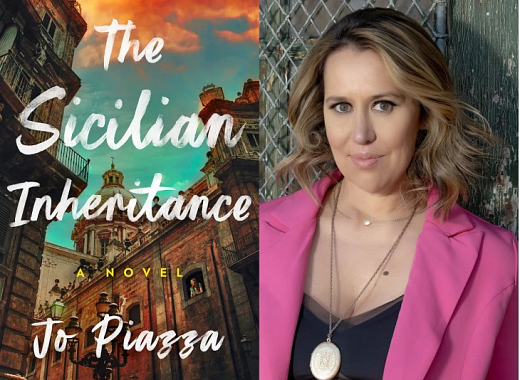 book cover and author image