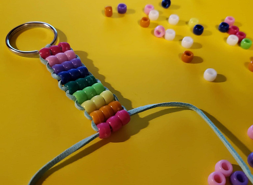 Pony Bead Key Chain