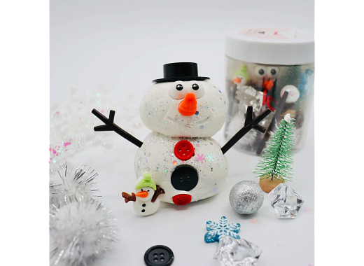 Playdough Snowman 