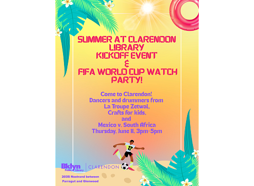 Summer at Clarendon Library Kickoff Event details