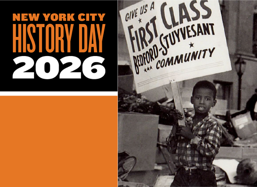 NYCHD 2026 logo with image of child protesting as part of Operation Clean Sweep