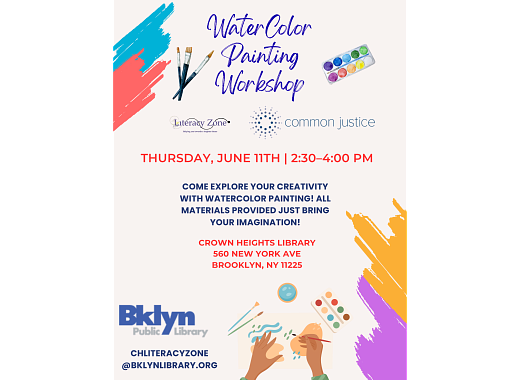 Watercolor 6/11/2026 2:30-4pm