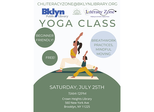 Yoga class flyer