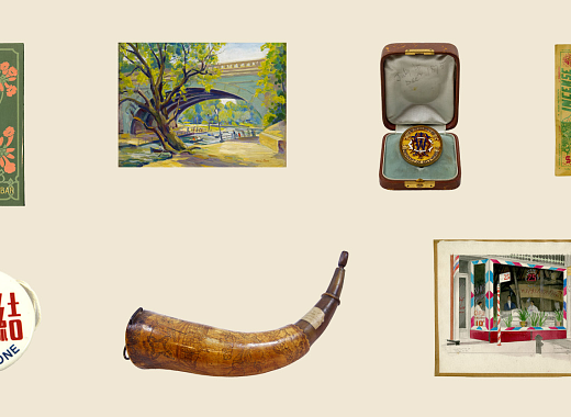 12 visual representations of items from CBH's collection