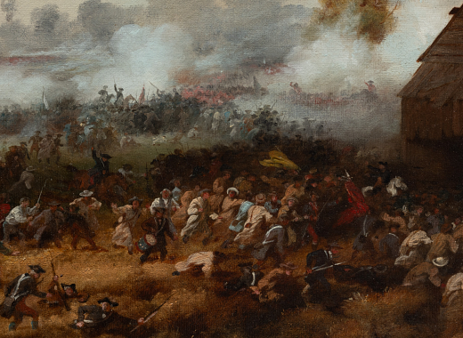 Depiction of a battlefield
