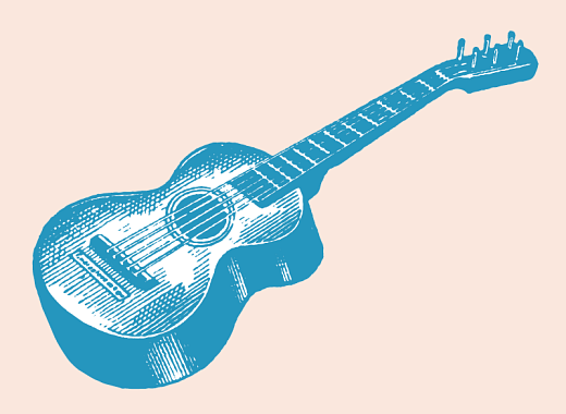 illustration of a guitar